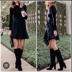Sam Edeleman Caprice Black Suede Boots